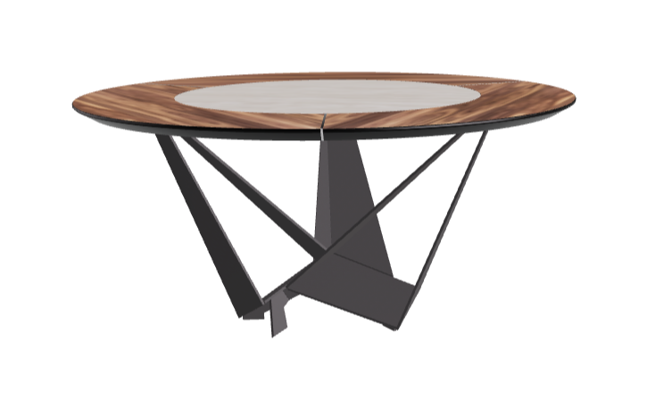 Cattelan Italia Skorpio Ker-Wood Round Dining Table 160