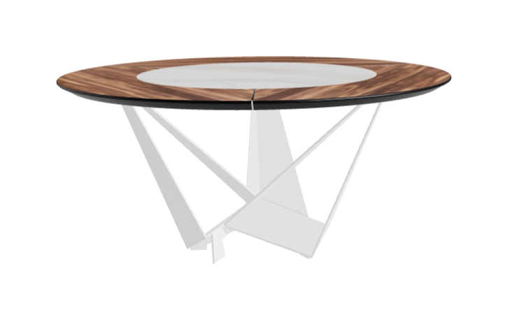 Cattelan Italia Skorpio Ker-Wood Round Dining Table 160