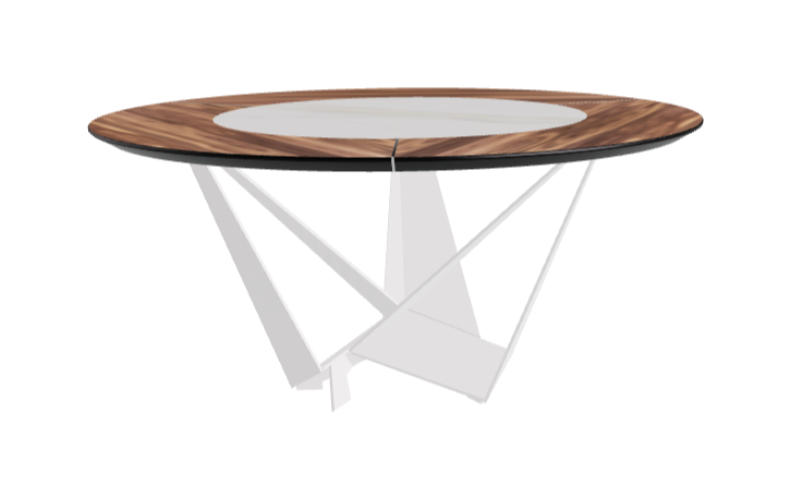 Cattelan Italia Skorpio Ker-Wood Round Dining Table 160