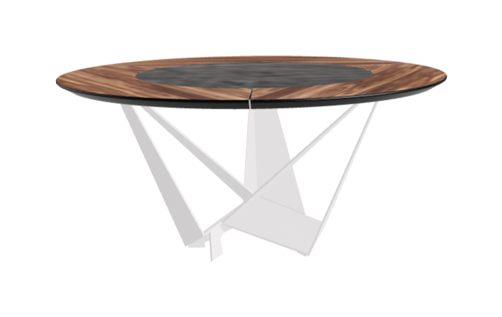 Cattelan Italia Skorpio Ker-Wood Round Dining Table 160