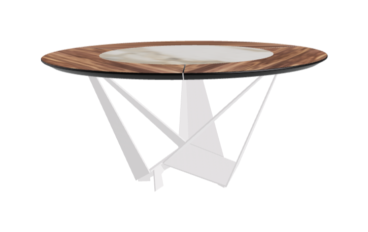 Cattelan Italia Skorpio Ker-Wood Round Dining Table 160