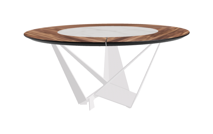 Cattelan Italia Skorpio Ker-Wood Round Dining Table 160