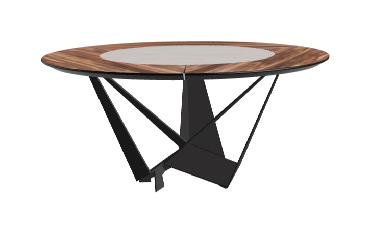 Cattelan Italia Skorpio Ker-Wood Round Dining Table 160