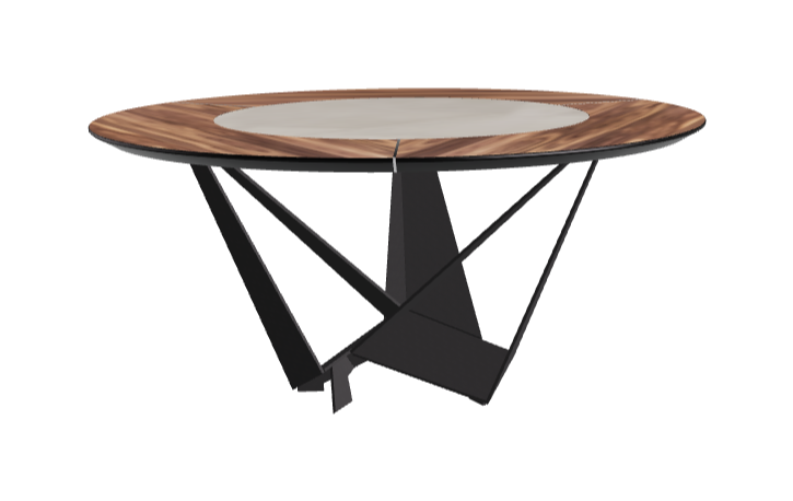 Cattelan Italia Skorpio Ker-Wood Round Dining Table 160