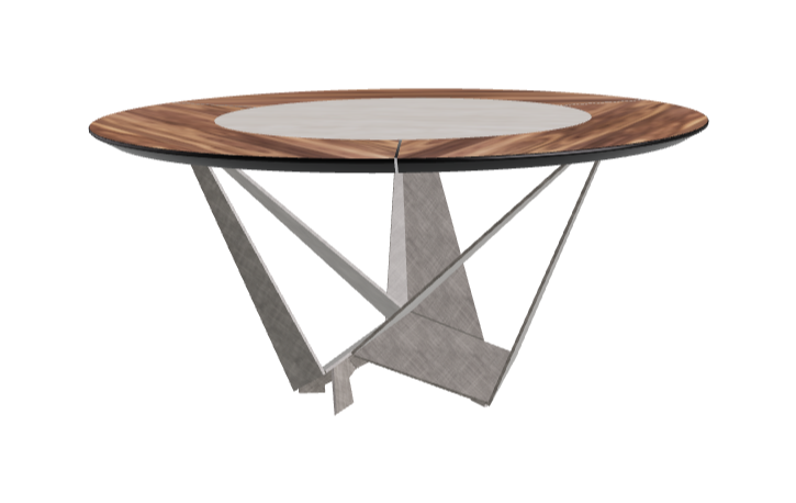 Cattelan Italia Skorpio Ker-Wood Round Dining Table 160