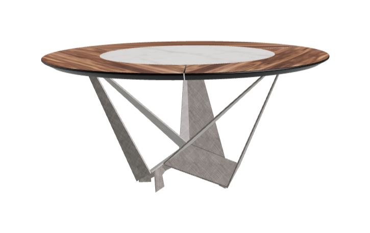 Cattelan Italia Skorpio Ker-Wood Round Dining Table 160