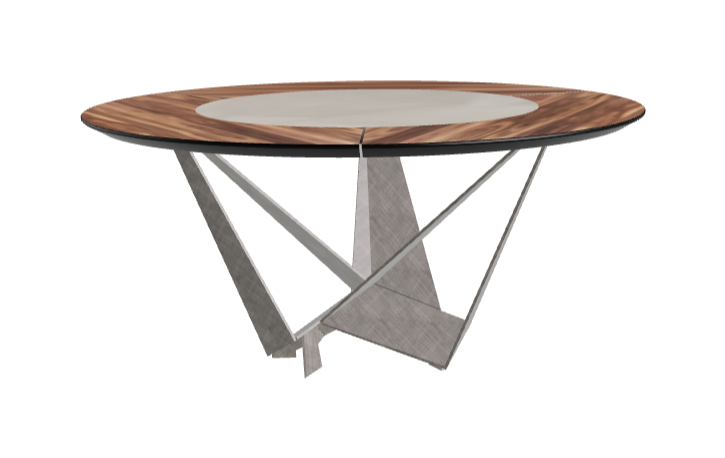 Cattelan Italia Skorpio Ker-Wood Round Dining Table 160