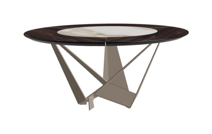 Cattelan Italia Skorpio Ker-Wood Round Dining Table 160