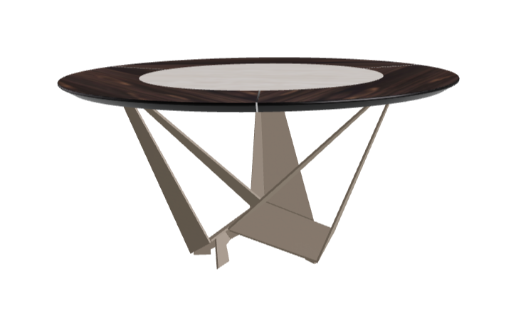 Cattelan Italia Skorpio Ker-Wood Round Dining Table 160