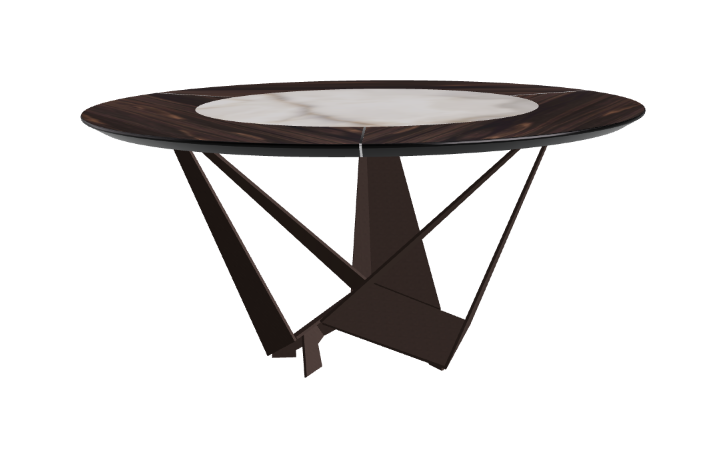 Cattelan Italia Skorpio Ker-Wood Round Dining Table 160