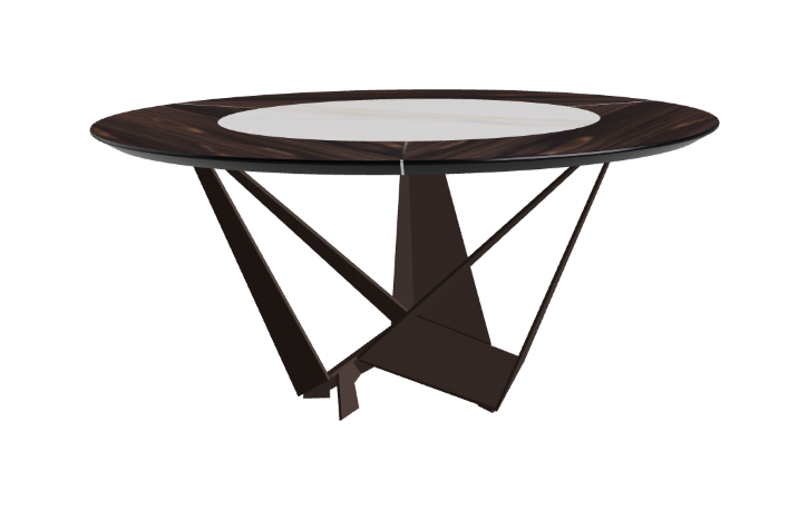 Cattelan Italia Skorpio Ker-Wood Round Dining Table 160