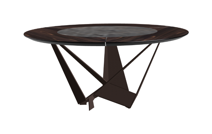 Cattelan Italia Skorpio Ker-Wood Round Dining Table 160