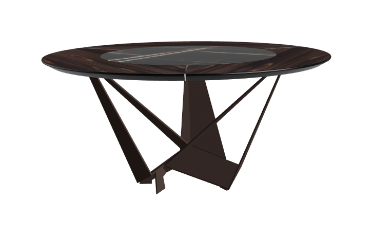 Cattelan Italia Skorpio Ker-Wood Round Dining Table 160