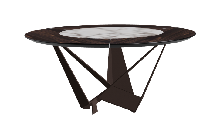 Cattelan Italia Skorpio Ker-Wood Round Dining Table 160