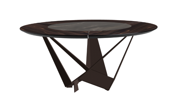 Cattelan Italia Skorpio Ker-Wood Round Dining Table 160