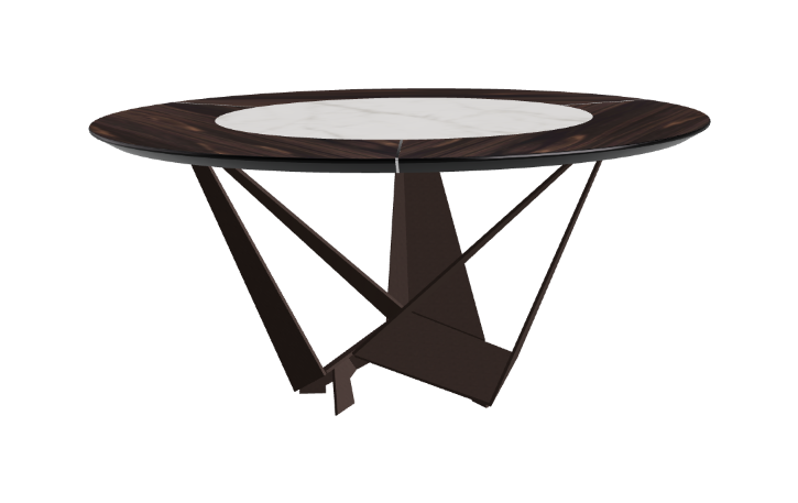 Cattelan Italia Skorpio Ker-Wood Round Dining Table 160