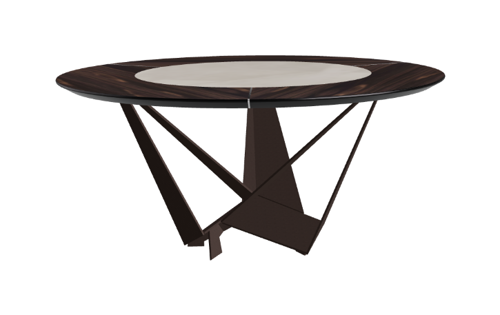 Cattelan Italia Skorpio Ker-Wood Round Dining Table 160