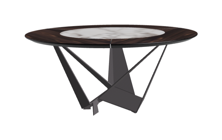 Cattelan Italia Skorpio Ker-Wood Round Dining Table 160