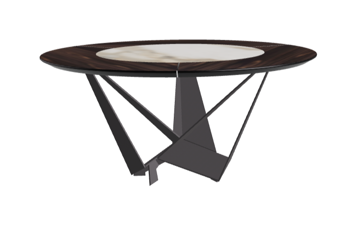 Cattelan Italia Skorpio Ker-Wood Round Dining Table 160