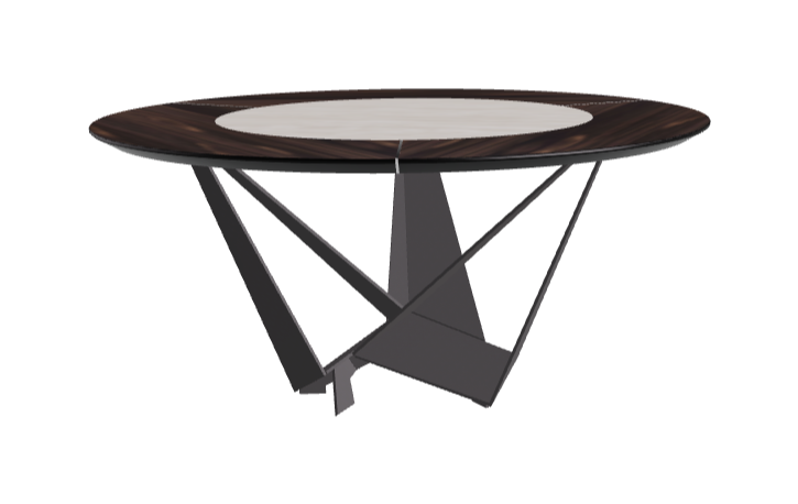 Cattelan Italia Skorpio Ker-Wood Round Dining Table 160