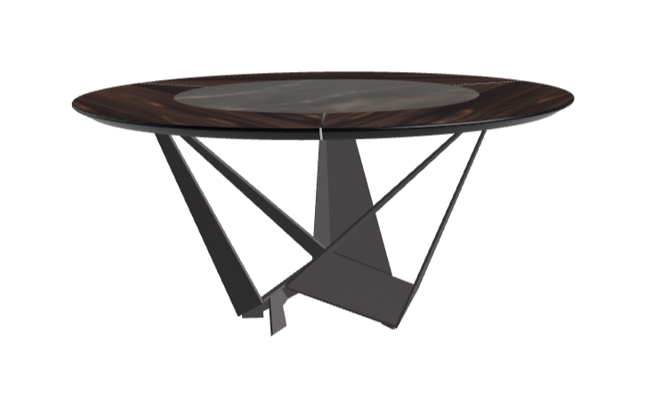 Cattelan Italia Skorpio Ker-Wood Round Dining Table 160