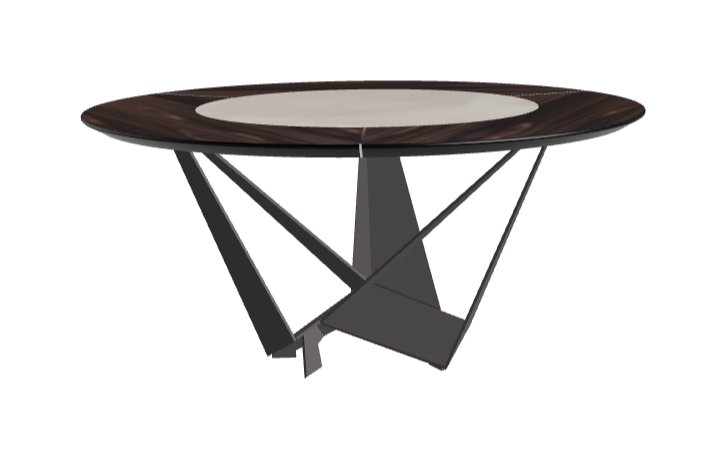 Cattelan Italia Skorpio Ker-Wood Round Dining Table 160
