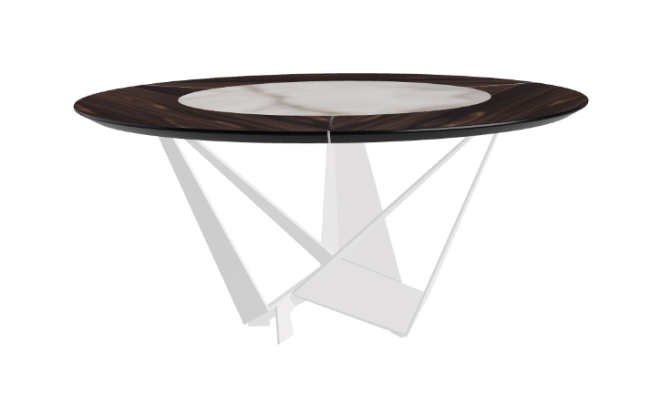 Cattelan Italia Skorpio Ker-Wood Round Dining Table 160