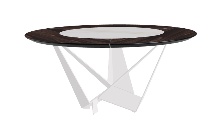 Cattelan Italia Skorpio Ker-Wood Round Dining Table 160