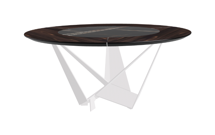 Cattelan Italia Skorpio Ker-Wood Round Dining Table 160