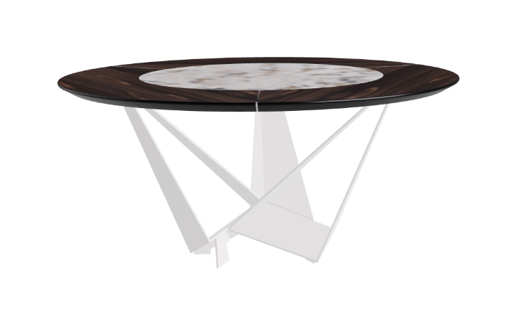 Cattelan Italia Skorpio Ker-Wood Round Dining Table 160