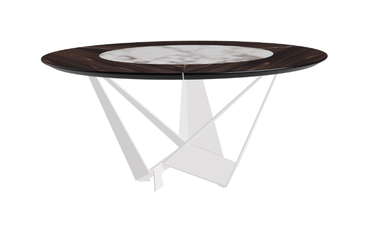 Cattelan Italia Skorpio Ker-Wood Round Dining Table 160