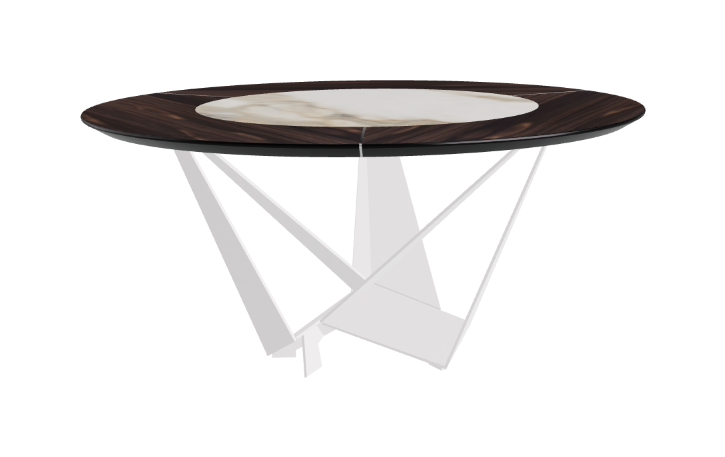 Cattelan Italia Skorpio Ker-Wood Round Dining Table 160