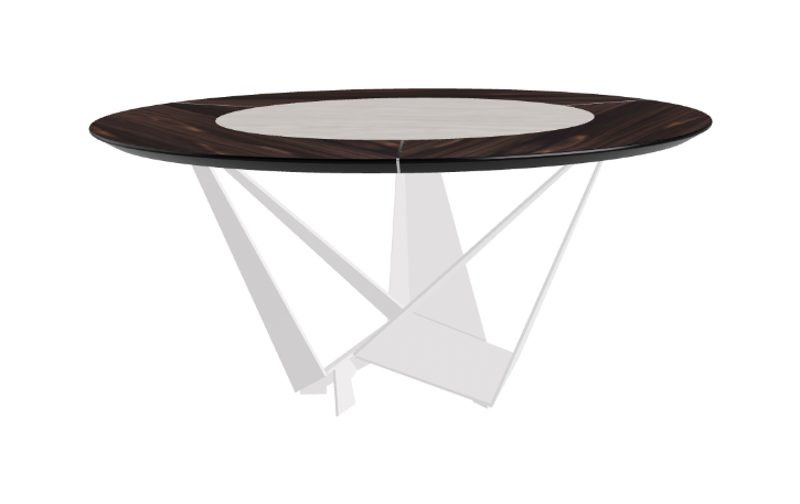 Cattelan Italia Skorpio Ker-Wood Round Dining Table 160