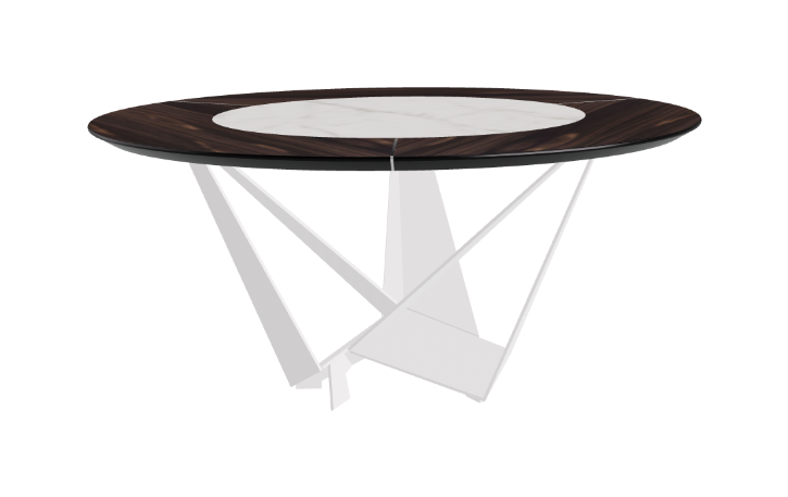 Cattelan Italia Skorpio Ker-Wood Round Dining Table 160