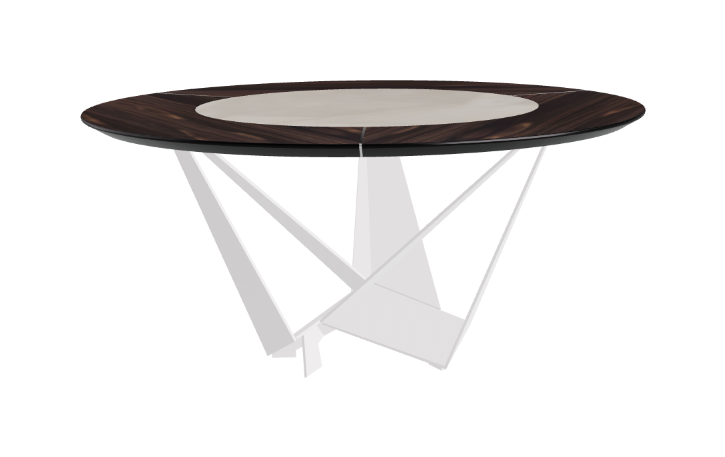 Cattelan Italia Skorpio Ker-Wood Round Dining Table 160