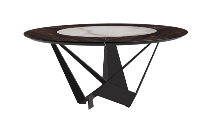 Cattelan Italia Skorpio Ker-Wood Round Dining Table 160