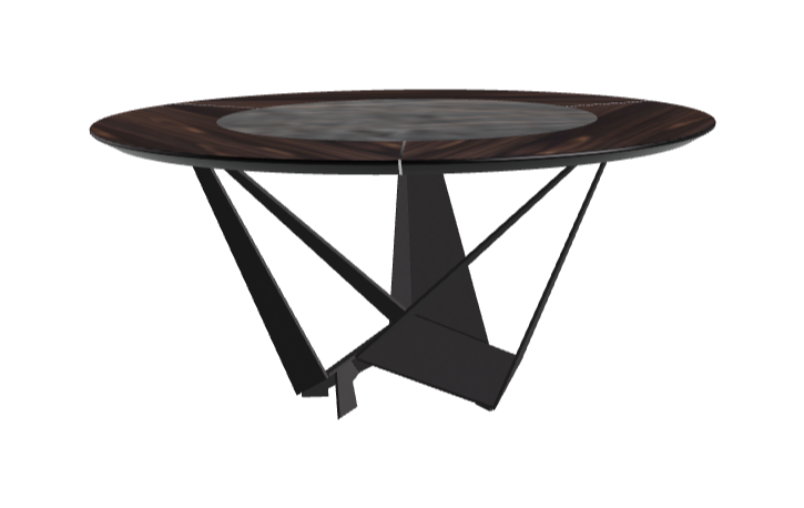 Cattelan Italia Skorpio Ker-Wood Round Dining Table 160