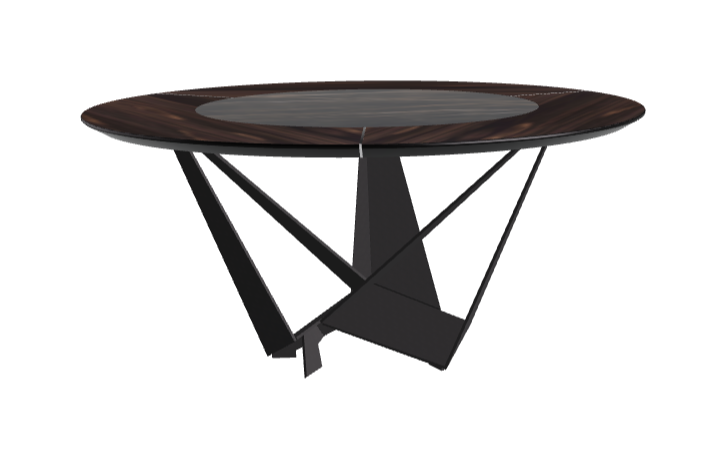 Cattelan Italia Skorpio Ker-Wood Round Dining Table 160