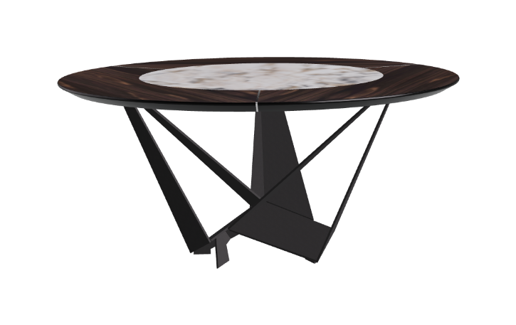 Cattelan Italia Skorpio Ker-Wood Round Dining Table 160
