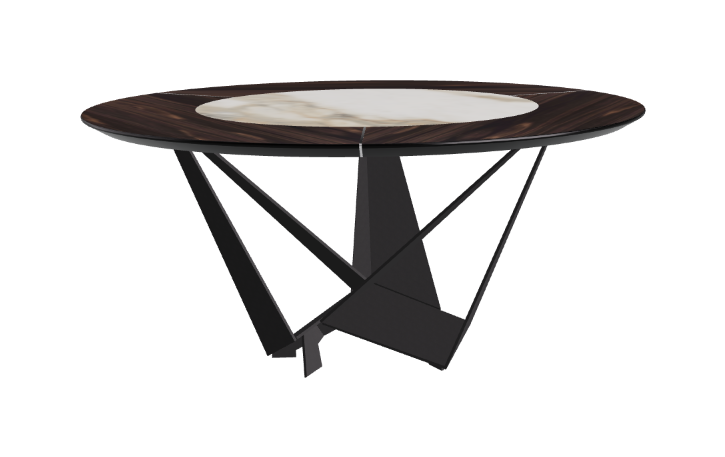 Cattelan Italia Skorpio Ker-Wood Round Dining Table 160