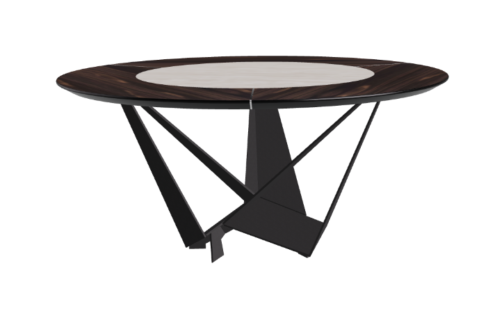 Cattelan Italia Skorpio Ker-Wood Round Dining Table 160