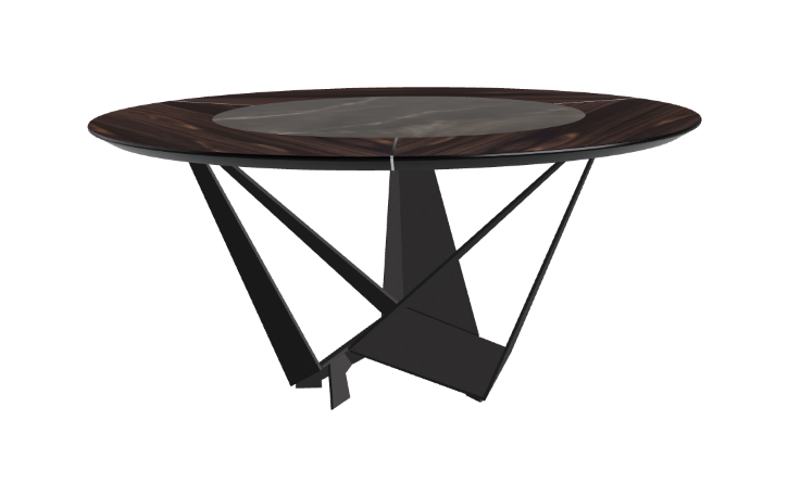 Cattelan Italia Skorpio Ker-Wood Round Dining Table 160