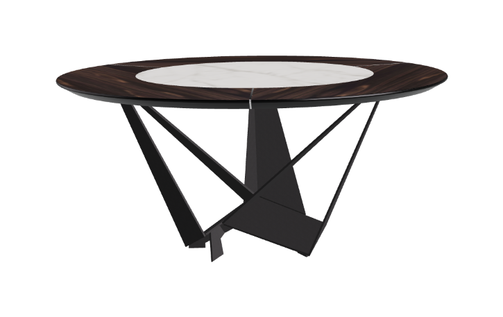 Cattelan Italia Skorpio Ker-Wood Round Dining Table 160