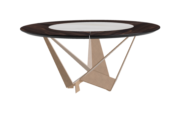 Cattelan Italia Skorpio Ker-Wood Round Dining Table 160
