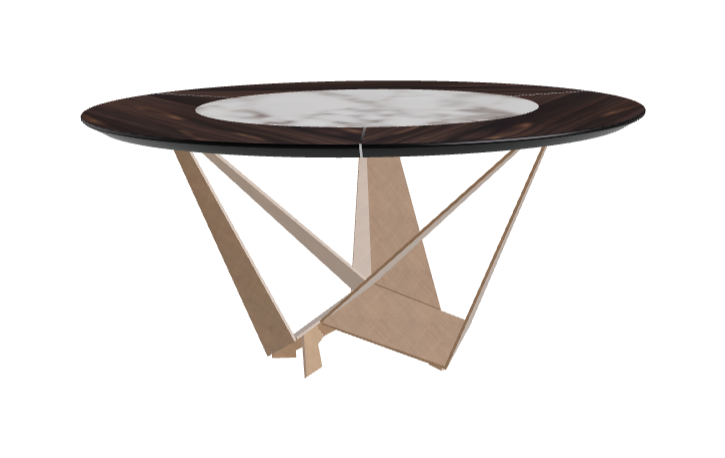 Cattelan Italia Skorpio Ker-Wood Round Dining Table 160