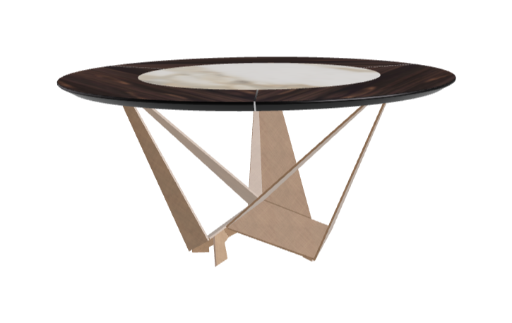 Cattelan Italia Skorpio Ker-Wood Round Dining Table 160