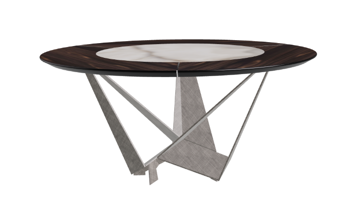 Cattelan Italia Skorpio Ker-Wood Round Dining Table 160