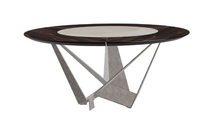 Cattelan Italia Skorpio Ker-Wood Round Dining Table 160