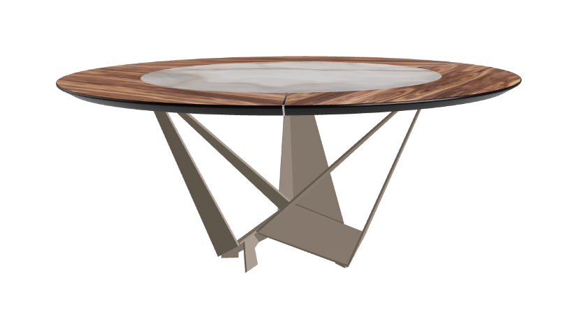 Cattelan Italia Skorpio Ker-Wood Round Dining Table 180