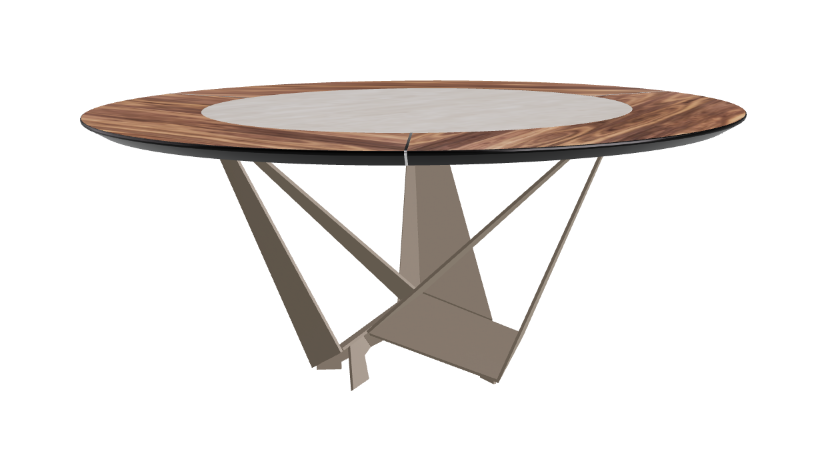 Cattelan Italia Skorpio Ker-Wood Round Dining Table 180